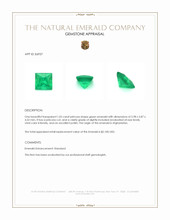 1.05 Ct. Emerald from Afghanistan Appraisal