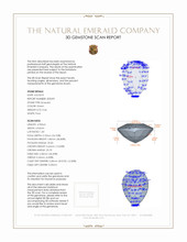 0.46 Ct. Emerald from Zambia 3 D Scan Report