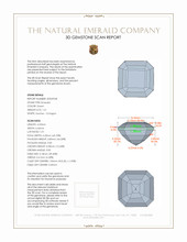 1.21 Ct. Emerald from Afghanistan 3 D Scan Report