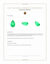 0.93 Ct. Emerald from Colombia Appraisal