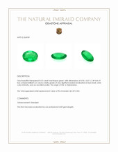 0.52 Ct. Emerald from Afghanistan Appraisal