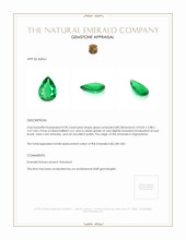0.90 Ct. Emerald from Afghanistan Appraisal