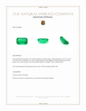 1.03 Ct. Emerald from Afghanistan Appraisal