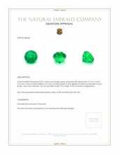 0.81 Ct. Emerald from Afghanistan Appraisal