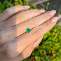 0.81 Ct. Emerald from Afghanistan Life Style