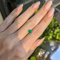 0.81 Ct. Emerald from Afghanistan Life Style