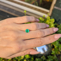 0.80 Ct. Emerald from Afghanistan Life Style