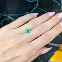 0.80 Ct. Emerald from Afghanistan Life Style
