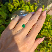 0.66 Ct. Emerald from Afghanistan Life Style