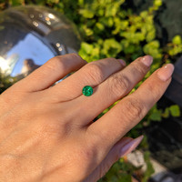 0.66 Ct. Emerald from Afghanistan Life Style