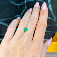 0.66 Ct. Emerald from Afghanistan Life Style