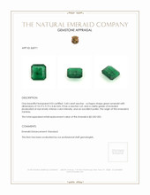 3.60 Ct. Emerald from Zambia Appraisal