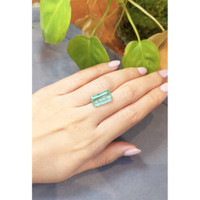6.89 Ct. Emerald from Colombia Life Style