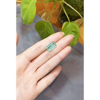 6.89 Ct. Emerald from Colombia Life Style