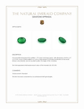 1.79 Ct. Emerald from Zambia Appraisal