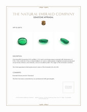 2.32 Ct. Emerald from Zambia Appraisal