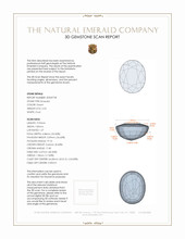 2.32 Ct. Emerald from Zambia 3 D Scan Report
