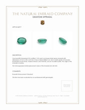 2.20 Ct. Emerald from Zambia Appraisal
