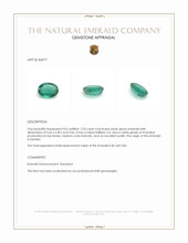 2.20 Ct. Emerald from Zambia Appraisal
