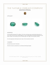 2.20 Ct. Emerald from Zambia Appraisal