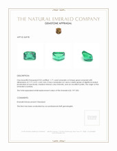 1.71 Ct. Emerald from Zambia Appraisal