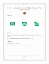 1.71 Ct. Emerald from Zambia Appraisal