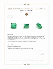 2.01 Ct. Emerald from Zambia Appraisal