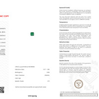 2.01 Ct. Emerald from Zambia Scan Report