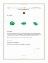 0.96 Ct. Emerald from Zambia Appraisal