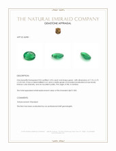 0.96 Ct. Emerald from Zambia Appraisal