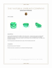 5.38 Ct. Emerald from Colombia Appraisal