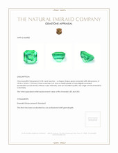 5.38 Ct. Emerald from Colombia Appraisal