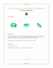 2.85 Ct. Emerald from Colombia Appraisal