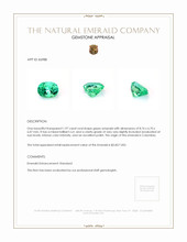1.97 Ct. Emerald from Colombia Appraisal
