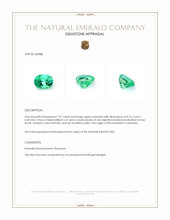 1.97 Ct. Emerald from Colombia Appraisal