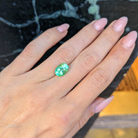 2.54 Ct. Emerald from Colombia Life Style