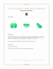 2.92 Ct. Emerald from Colombia Appraisal
