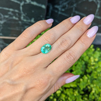 3.88 Ct. Emerald from Colombia Life Style