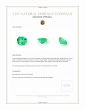 6.18 Ct. Emerald from Colombia Appraisal