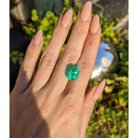 6.18 Ct. Emerald from Colombia Life Style
