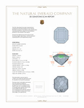 6.18 Ct. Emerald from Colombia 3 D Scan Report