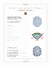 6.18 Ct. Emerald from Colombia 3 D Scan Report