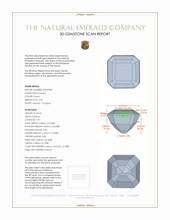 2.50 Ct. Emerald from Colombia 3 D Scan Report