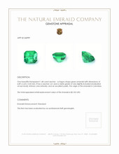 1.48 Ct. Emerald from Colombia Appraisal