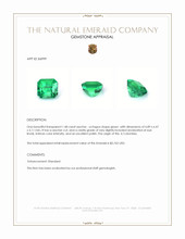 1.48 Ct. Emerald from Colombia Appraisal