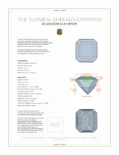 1.48 Ct. Emerald from Colombia 3 D Scan Report