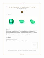 1.35 Ct. Emerald from Colombia Appraisal