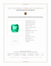 1.35 Ct. Emerald from Colombia Scan Report