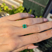 1.35 Ct. Emerald from Colombia Life Style
