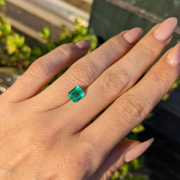 1.41 Ct. Emerald from Colombia Life Style